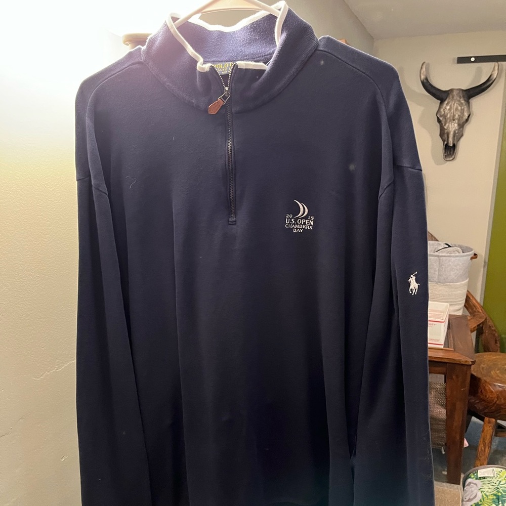 Barley worn, new like Polo golf zip sweater.